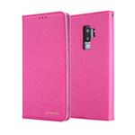 For Galaxy S9 CMai2 Silk Texture Horizontal Flip Leather Case with Holder & Card Slots & Photo Frame & Wallet(Rose Red)