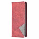 For Samsung Galaxy A14 5G Prismatic Invisible Magnetic Leather Phone Case(Red)