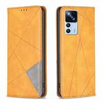 For Xiaomi 12T / 12T Pro / Redmi K50 Ultra Prismatic Invisible Magnetic Leather Phone Case(Yellow)