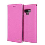 For Galaxy Note 9 CMai2 Silk Texture Horizontal Flip Leather Case with Holder & Card Slots & Photo Frame & Wallet(Rose Red)