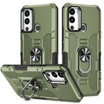 For Infinix Hot 12i Ring Holder Armor Hybrid Phone Case(Green)