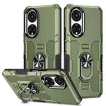 For Honor X7 Ring Holder Armor Hybrid Phone Case(Green)