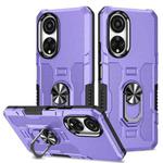 For Honor X7 Ring Holder Armor Hybrid Phone Case(Purple)