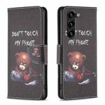 For Samsung Galaxy S23+ 5G Drawing Pattern Leather Phone Case(Bear)