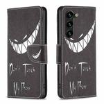 For Samsung Galaxy S23+ 5G Drawing Pattern Leather Phone Case(Smirk)