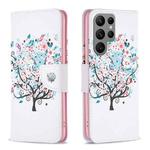 For Samsung Galaxy S23 Ultra 5G Drawing Pattern Leather Phone Case(Tree)