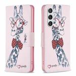 For Samsung Galaxy S23 5G Drawing Pattern Leather Phone Case(Deer)