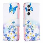 For Samsung Galaxy S23 5G Drawing Pattern Leather Phone Case(Butterfly Love)