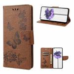 For Nothing Phone 1 Butterfly Embossed Horizontal Flip Leather Phone Case(Brown)