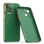 For iPhone 14 Lens Protector Ultra-thin Electroplated PC Phone Case(Green)