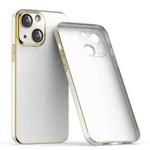 For iPhone 13 Lens Protector Ultra-thin Electroplated PC Phone Case(White)
