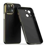 For iPhone 13 Lens Protector Ultra-thin Electroplated PC Phone Case(Black)