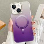 For iPhone 14 Gradient Magsafe Phone Case(Purple)