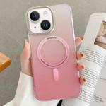 For iPhone 14 Plus Gradient Magsafe Phone Case(Pink)