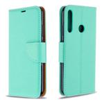 For Huawei P40 Lite E / Y7P Litchi Texture  Pure Color Horizontal Flip PU Leather Case with Holder & Card Slots & Wallet & Lanyard(Green)