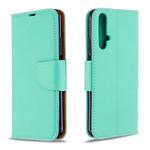 For Huawei Honor 20S Litchi Texture  Pure Color Horizontal Flip PU Leather Case with Holder & Card Slots & Wallet & Lanyard(Green)