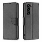 For Samsung Galaxy S23+ 5G Litchi Texture Pure Color Leather Phone Case(Black)