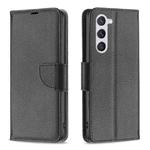 For Samsung Galaxy S23 5G Litchi Texture Pure Color Leather Phone Case(Black)