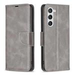 For Samsung Galaxy S23 5G Lambskin Texture Leather Phone Case(Grey)