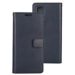 For Galaxy S20 Plus GOOSPERY Mansoor Series Crazy Horse Texture Horizontal Flip Leather Case With Bracket & Card Slot & Wallet(Navy Blue)