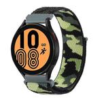 For Samsung Galaxy Watch5 40mm/44mm / Watch5 Pro Camo Nylon Loop Watch Band(Army Green Camouflage)