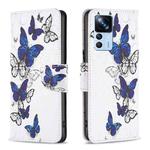 For Xiaomi 12T / 12T Pro / Redmi K50 Ultra Colored Drawing Pattern Leather Phone Case(Butterflies)