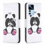 For Xiaomi 12T / 12T Pro / Redmi K50 Ultra Colored Drawing Pattern Leather Phone Case(Panda)