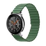 For Samsung Galaxy Watch5 40mm/44mm / Watch5 Pro Two-color Silicone Magnetic Watch Band(Green)