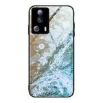 For Xiaomi Civi 2 Marble Pattern Glass Phone Case(Beach)