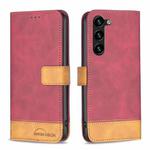 For Samsung Galaxy S23+ 5G BF11 Color Matching Skin Feel Leather Phone Case(Red)