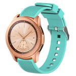For Samsung Galaxy Watch5 40mm/44mm / Watch5 Pro 20mm Vertical Grain Silicone Watch Band(Mint Green)
