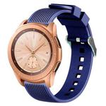 For Samsung Galaxy Watch5 40mm/44mm / Watch5 Pro 20mm Vertical Grain Silicone Watch Band(Navy Blue)
