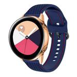 For Samsung Galaxy Watch5 40mm/44mm / Watch5 Pro Two-color Stitching Silicone Watch Band(Midnight Blue)