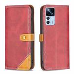 For Xiaomi 12T / 12T Pro / Redmi K50 Ultra Color Matching Double Sewing Thread Leather Phone Case(Red)