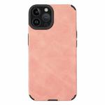 For iPhone 14 Pro Max TPU Leather Phone Case(Pink)
