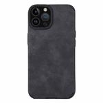 For iPhone 14 Pro Max TPU Leather Phone Case(Black)