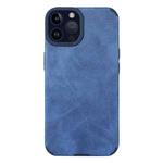 For iPhone 14 Pro Max TPU Leather Phone Case(Blue)