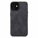 For iPhone 12 TPU Leather Phone Case(Black)