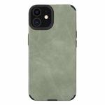 For iPhone 12 TPU Leather Phone Case(Green)