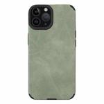 For iPhone 11 Pro Max TPU Leather Phone Case(Green)