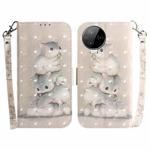 For Infinix Note 12 Pro 4G 3D Colored Horizontal Flip Leather Phone Case(Squirrels)