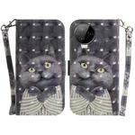 For Infinix Note 12 Pro 4G 3D Colored Horizontal Flip Leather Phone Case(Hug Cat)