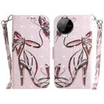 For Infinix Note 12 Pro 4G 3D Colored Horizontal Flip Leather Phone Case(Butterfly High-heeled)