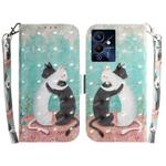 For Infinix Note 12 Pro 5G 3D Colored Horizontal Flip Leather Phone Case(Black White Cat)