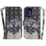 For Infinix Note 12 Pro 5G 3D Colored Horizontal Flip Leather Phone Case(Hug Cat)