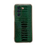 For Huawei nova 10 Genuine Leather Weilai Series Nano Plating Phone Case(Green)