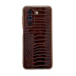 For Huawei nova 10 Pro Genuine Leather Weilai Series Nano Plating Phone Case(Coffee)