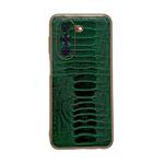 For Huawei nova 10 Pro Genuine Leather Weilai Series Nano Plating Phone Case(Green)
