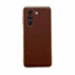 For Huawei nova 10 Genuine Leather Xiaoya Series Nano Plating Phone Case(Coffee)