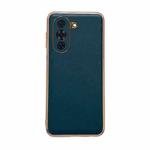 For Huawei nova 10 Pro Genuine Leather Xiaoya Series Nano Plating Phone Case(Dark Green)